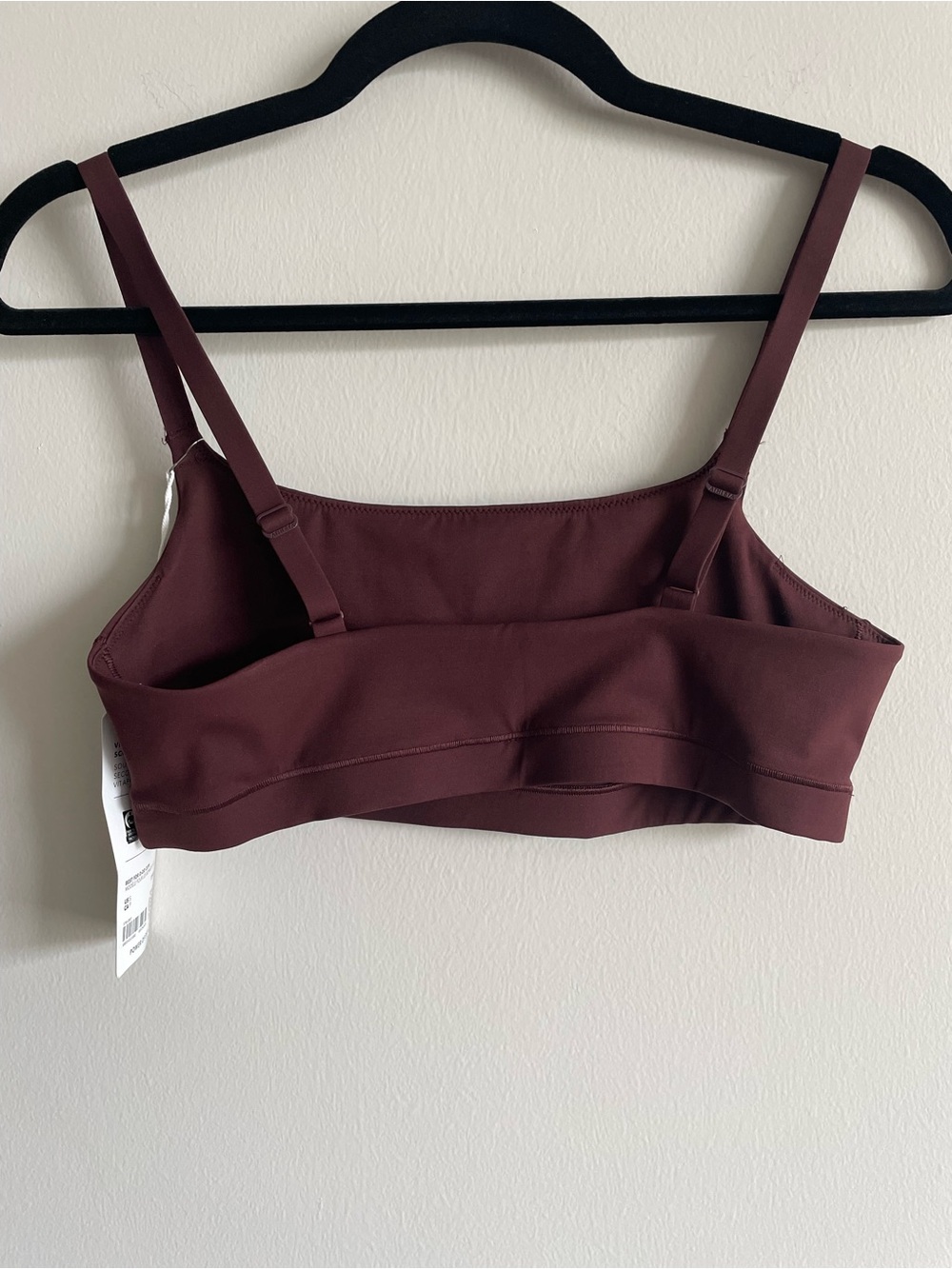Athleta bodymove scoop bralette D-DD garnet loungewear sleep sports bra S - Picture 7 of 7